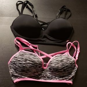 ***SOLD****Two LA Gear sport pushup bras
